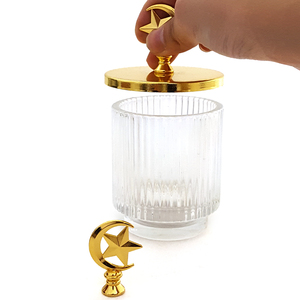 Puxadores e Botões de Metal Personalizados com Estrelas e Luas para Tampas de Frascos de Perfume/Velas, Gavetas, Caixas de Palitos, Portas de Armários e Decoração de Casa - Product Image 2