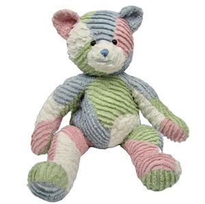 A693 personalizzato Patchwork di ciniglia peluche orsacchiotto di peluche colori pastello all'ingrosso peluche morbido giocattolo personalizzato Chunky ciniglia animali di peluche - Product Image 1