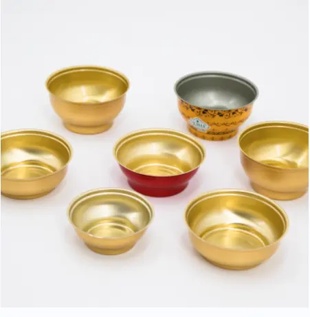 100ml 180ml 300ml Food Grade Empty Aluminum Two-Piece Can Oval Can Bowl for Soup Meat Packaging