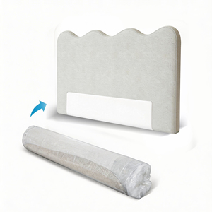 Tête de lit rembourrée en tissu chenille, compressée et enroulable, vente en gros - Product Image 3