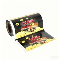 Película Flexible de Aluminio Impresa Personalizada para Bolsas Suaves, Embalaje de Plástico Laminado a Prueba de Humedad para Papas Fritas y Snacks