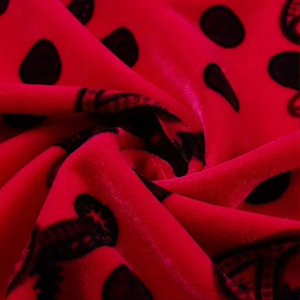 Co Kháng Mobra Velour Hoa Abra Chất Liệu Vải In Tùy Chỉnh Dệt Polyester Hoa 5000/9000 Nhuộm Vải Nhung - Product Image 5