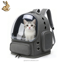 Sac à dos de transport pour animaux de compagnie en tissu Oxford respirant et écologique, grande capacité, fermeture éclair, couleur unie, pour chats et chiens, utilisation portable en extérieur