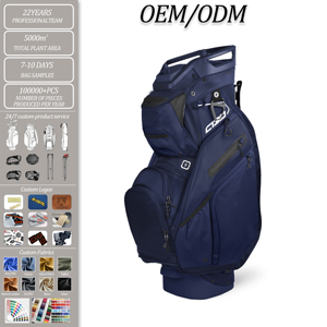 Sac de golf hybride personnalisé en cuir PU, grande capacité, portable, avec fermeture éclair, non imperméable, pour hommes – Offre spéciale - Product Image 1