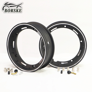 Roue coulée de moto personnalisée Jante de roue noire en alliage d'aluminium de 10 pouces Roue de scooter pour <span class=keywords><strong>Vespa</strong></span> - Product Image 2