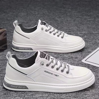Chaussures décontractées à lacets respirantes de luxe léger de haute qualité pour hommes, chaussures blanches d'extérieur, vente directe d'usine en gros