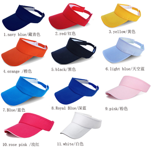 도매 사용자 정의 로고 인쇄 여자의 바이저 골프 테니스 모자 프로모션 최고 스포츠 모자 - Product Image 3