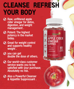 Venta al por mayor de vinagre de sidra de manzana gomitas musgo de mar saúco arándano sueño Ashwagandha gomitas vitamina C biotina colágeno gomitas - Product Image 4