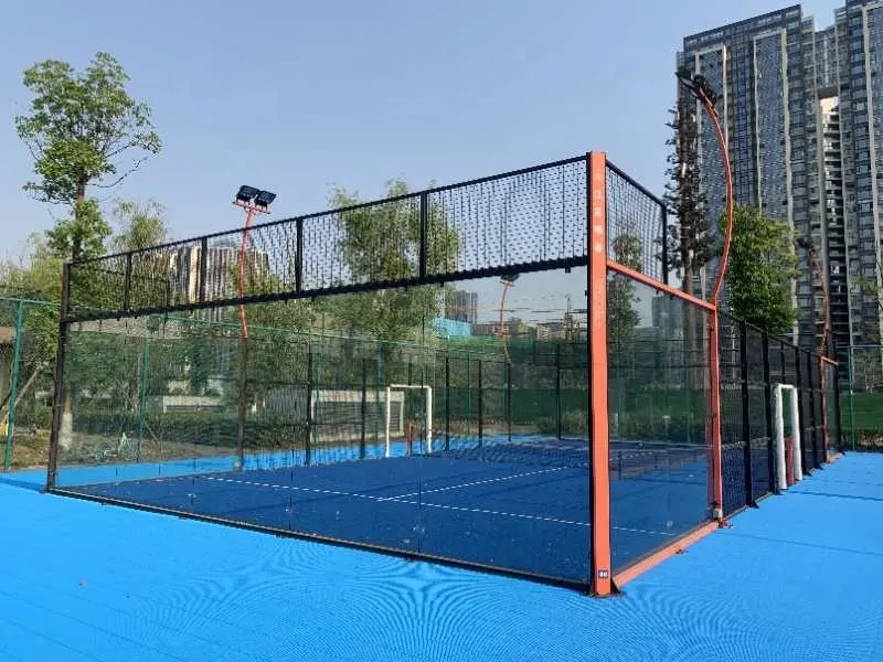 Hot Sale Custom indoor and Outdoor Panoramic Padel Court Ball Sport Equipments Tennis Court