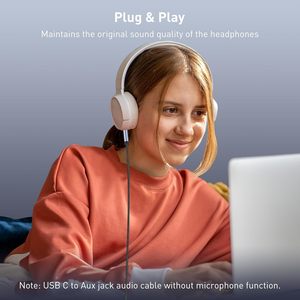 <span class=keywords><strong>Cable</strong></span> de Audio USB-C a 3.5mm AUX <span class=keywords><strong>con</strong></span> Blindaje Combinado, Revestimiento de Nailon Trenzado, Conductor de Cobre Desnudo para Uso en Auto y Equipo Estéreo Doméstico - Product Image 6