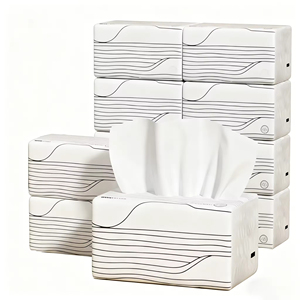 Pañuelos Faciales de Pulpa de Madera Virgen con Relieve Premium, Biodegradables, Desechables, Ultra Suaves para Uso Doméstico - Product Image 1
