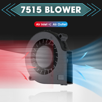 Ventilateur de boîtier d'ordinateur mini CPU Gdstime GDB7515 DC 5V 75x75x15mm à roulement à manchon certifié CE, souffleur turbo