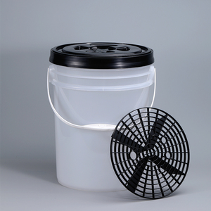 NIKELIANG - Cubeta de Pintura Profesional de 20 L (5 Galones) con Serigrafía, Tapa de Sellado Gamma, Plástico, Negro, Rojo, Azul, Venta al por Mayor de Fábrica - Product Image 1