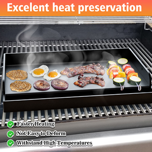 Plaque <span class=keywords><strong>de</strong></span> cuisson plate antiadhésive en gros avec poignées pour barbecue à gaz, <span class=keywords><strong>pièces</strong></span> <span class=keywords><strong>de</strong></span> <span class=keywords><strong>rechange</strong></span> pour grillades - Product Image 6