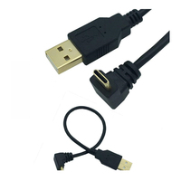 Kabel USB-C 3amp 1A 2A 30cm 1m 2m ODM OEM Pengisi Daya Cepat Pendek Atas Bawah Data USB-C Pengisian 2.0 A Male ke Atas Bawah 90 Derajat