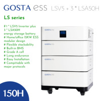 Systèmes de stockage d'énergie solaire domestique GOSTA 5KW, onduleur PV 48V 51.2V 100AH, batteries AIO à charge rapide, ESS empilables