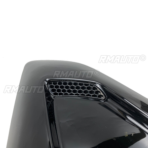 6PCS 2015-2022 for Ford Mustang Car Rear <b>Windows</b> Louver Trim Shutter <b>Cover</b> Vent Scoop Decoration Carbon Fiber Style Glossy Black - Product Image 6