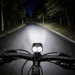 Luz de Bicicleta Impermeable Dos en Uno, Faro Delantero Brillante para Ciclismo Nocturno, Linterna con Bocina para Bicicleta de Montaña y Carretera, con Batería para Manillar - Product Image 3