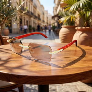 Nuevas Gafas de Sol Rectangulares de Moda de Marca Superior con Montura de Leopardo y Diamantes Cultivados en Laboratorio para Mujer y Hombre - Product Image 1