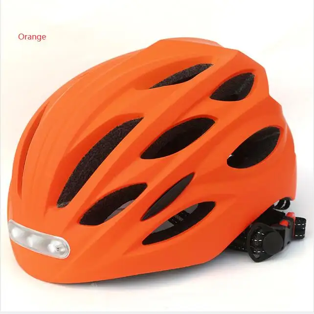 Rockbros 경량 자전거 헬멧 바이저 LED 라이트 인 몰드 산악 도로 자전거 사이클링 헬멧 야외 스포츠 16106L-3