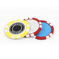 Accessoires de golf pas cher 40mm en gros marqueurs de balle de golf Logo personnalisé en vrac pièce de monnaie disque balle marqueur de golf