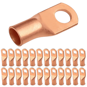 Borne de câble en cuivre pur homologuée UL avec embout en forme d'entonnoir, insertion facile des fils, haute conductivité pour connexion de <span class=keywords><strong>batterie</strong></span> - Product Image 1