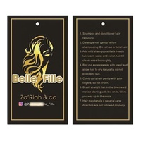 Étiquettes de perruque personnalisées bon marché Étiquette de cheveux et étiquettes Fournisseur d'étiquettes de perruque et emballage pour les ventes