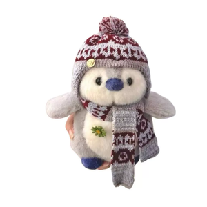 Peluche de Pingüino con Bufanda, Muñeco de Tela para Niños para <span class=keywords><strong>Dormir</strong></span>, Regalo de Cumpleaños - Product Image 4