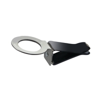 Diffuseur de parfum pour voiture en alliage + silicone noir et blanc, clip de ventilation en fer