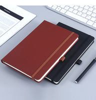 Promotion Custom A5 Größe Hardcover Notebook Personal isiertes Logo Leder Journal Schul büro Planer Schreibwaren