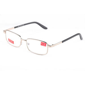 Lunettes de lecture anti-lumière bleue argent/noir de nouvelle conception <span class=keywords><strong>pour</strong></span> hommes - Monture carrée personnalisée <span class=keywords><strong>pour</strong></span> visage long <span class=keywords><strong>pour</strong></span> utilisation avec téléphone/<span class=keywords><strong>iPad</strong></span> - Product Image 2