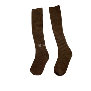 Chaussettes <span class=keywords><strong>en</strong></span> laine IOULOR pour <span class=keywords><strong>femme</strong></span>, style japonais, hauteur genou, couleur café, épaisses, double tricot, vente <span class=keywords><strong>en</strong></span> gros - Product Image 5