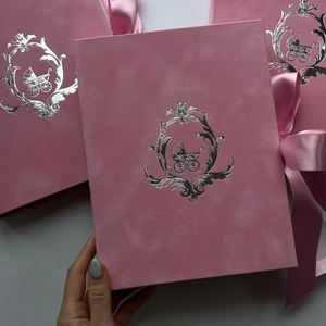 Caja de invitación para Baby Shower Suite Baby Girl and Boy Invitaciones de acrílico en caja Papelería de boda - Product Image 1
