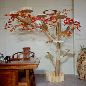 Groothandel Beste Moderne Zijden Bloem Kat Klimmen Hoge Bomen Staan Diy Kat Meubels Grote Kersenbloesems Kat Boom Te Koop - Product Image 2