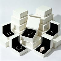 Boîte à bijoux élégante en velours violet biodégradable avec fermeture magnétique, insert en velours, pour collier, bague, rangement personnalisé de bijoux