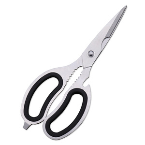 <b>Kitchen</b> Bone <b>Shears</b> Stainless Steel Straight Head Black Handle Home Use - Product Image 3