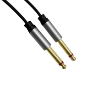 Câble de raccordement guitare 1/4 TS non équilibré, 6,35 mm mâle-mâle, boîtier en alliage de zinc