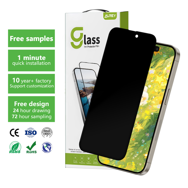 Hot Sale Anti-shock 2.5D Anti spy New Privacy Screen Protector Tempered Film Glass for iphone 16 15 14 13 12 11 Pro Max