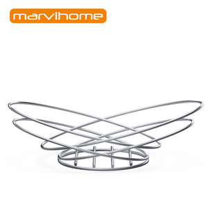 Di frutta in <span class=keywords><strong>metallo</strong></span> e di pane filo cestino/cestino di stoccaggio in acciaio inox cestino - Product Image 2