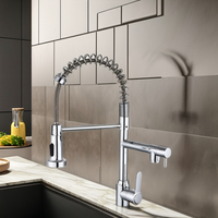 KAWAL Robinet de cuisine moderne en acier inoxydable Vente à chaud Nouveau produit Sortie d'eau sous pression Installation d'évier de cuisine à ressort