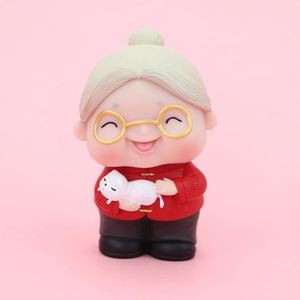 Figura Decorativa de Pareja de Ancianos para Pastel de Aniversario de Bodas, Adorno de Pastel con Figura de Pareja Enamorada - Product Image 3
