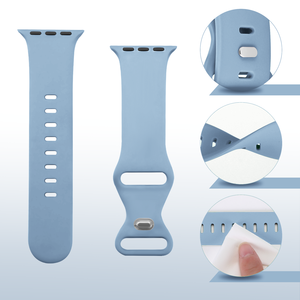 Bracelet de montre en silicone populaire pour Apple Watch Band 42/44/45 mm, bracelet de sport et de loisirs pour iWatch Series 10 9 8 <span class=keywords><strong>7</strong></span> 6 5se ultra - Product Image 2