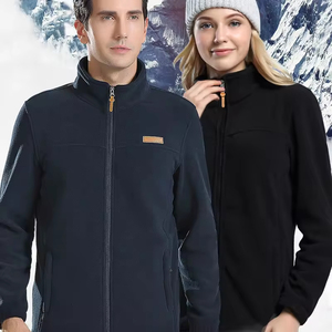 Veste en micro <span class=keywords><strong>polaire</strong></span> à fermeture éclair, à manches longues, pour homme et <span class=keywords><strong>femme</strong></span>, de haute qualité, écologique, avec logo personnalisé, pour l'automne et l'hiver - Product Image 4