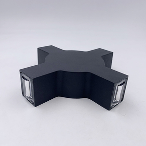 Lampe murale LED RGB 4W au <span class=keywords><strong>design</strong></span> unique, à faisceau croisé, pour chevet, décoration industrielle, jardin, <span class=keywords><strong>salle</strong></span> <span class=keywords><strong>de</strong></span> <span class=keywords><strong>bain</strong></span>, IP65, éclairage haut et bas - Product Image 5