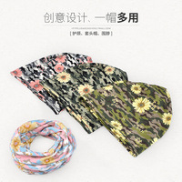 Bonnet-cagoule camouflage jacquard double usage automne/hiver, coupe-vent chaud doublé polaire avec boutons pour homme