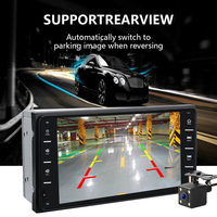 Autoradio 2 Din 7 pouces Sunplus avec Carplay et Android Auto pour Toyota, lecteur MP5, Bluetooth, FM, USB, écran tactile, lecteur vidéo DVD