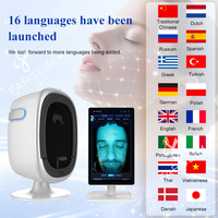Analyseur de peau AI série O1, appareil de 15,6 pouces, 17 indicateurs de détection, scanner facial profond, appareil de diagnostic cutané professionnel