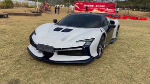 Kit Carrozzeria in Fibra di Carbonio per <span class=keywords><strong>Ferrari</strong></span> <span class=keywords><strong>SF90</strong></span>, Aggiornamento allo Stile SF90XX, Paraurti Anteriore, Diffusore Posteriore, Spoiler, Adattamento 1:1 - Product Image 3