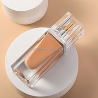 L676 Fond de Teint Liquide Mat Doux Haute Qualité Meilleure Vente Marque Privée SPF Ajustable Couvrance Moyenne à Complète pour Peaux Foncées