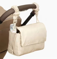 Organisateur de soins pour bébé portable et pratique, porte-gobelet, plusieurs poches de rangement, accessoire suspendu imperméable, sac à couches pour poussette